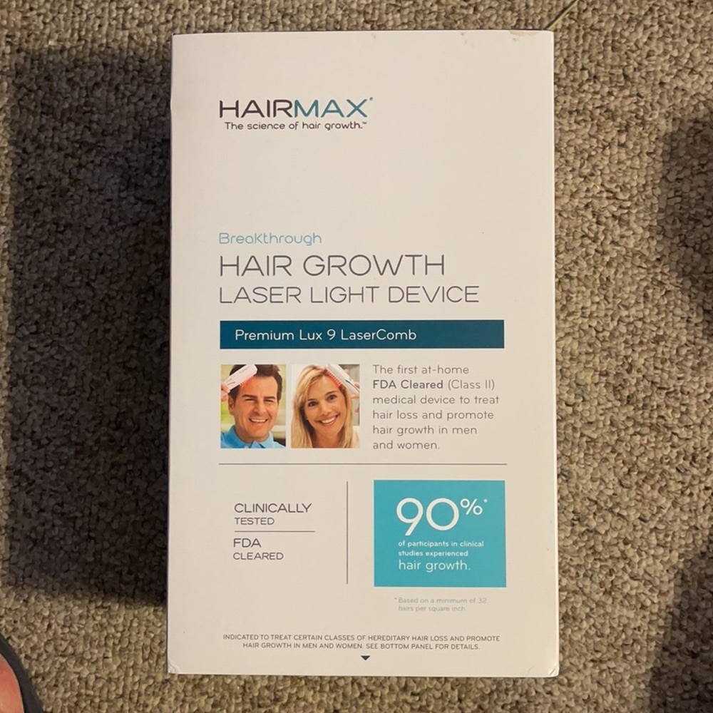 PREMIUM LUX 9 LASER COMB   with BATTERY CHARGER.  Breakthrough hair growth